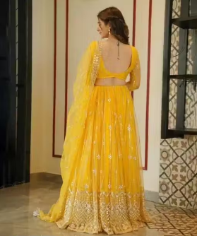 Aagam Refined Women Lehenga Yellow