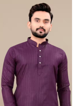 Purple Kurta for men