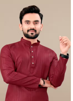 Red Kurta for men