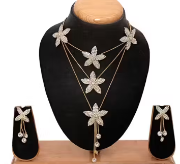 Gaazi Unique Golden Jewellery Set