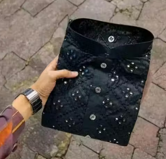 Mens Kurta Dark Blue