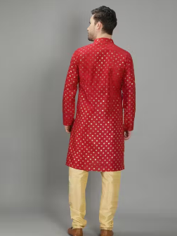 Mens Cotton Silk Fancy Kurta , Ethnic Kurta For Mens